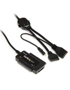 StarTech.com Adaptador Combo SATA IDE a USB 2.0 para Disco Duro y SSD con Alimentación - negro