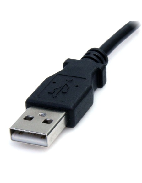 StarTech.com Cable Adaptador 2m USB A Macho a Conector Coaxial Barrel Alimentación Corriente Tipo M 5.5mm 5V DC negro