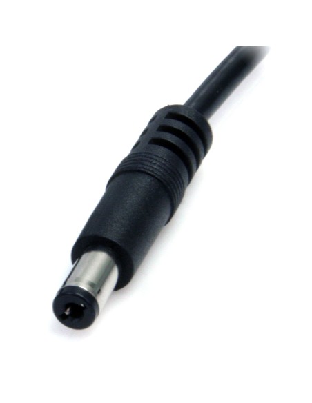 StarTech.com Cable Adaptador 2m USB A Macho a Conector Coaxial Barrel Alimentación Corriente Tipo M 5.5mm 5V DC negro