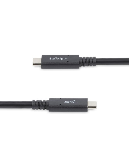 StarTech.com Cable de 1.8m USB-C a USB-C con capacidad para Entrega de Alimentación de 5A - macho a macho - negro