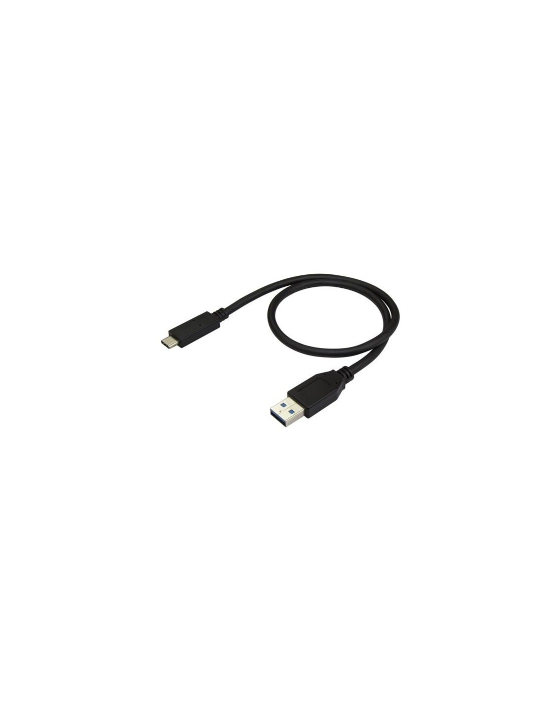 StarTech.com Cable de 0.5m USB-C a USB-A - Cable Adaptador USB Type C de Carga a USB-A - Latiguillo USB Tipo C USBC USB 3.1 de 1