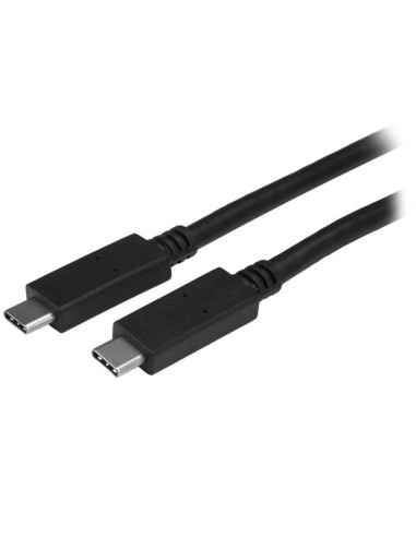 StarTech.com Cable de 1m USB-C con Entrega de Potencia hasta 5A macho a macho - USB 3.1 de 10 Gbps Certificado negro