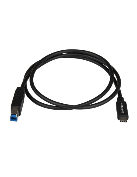 StarTech.com USB31CB1M cable 1m usb 3.1 Gen 2 usb tipo-c a usb tipo-b macho a macho - negro