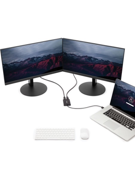 StarTech.com Adaptador Gráfico Externo USB 3.0 a DisplayPort Doble - 4K 60 Hz - negro