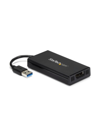 StarTech.com Adaptador Gráfico Externo Multi Monitor USB 3.0 a DisplayPort Ultra HD 4K Certificado DisplayLink - negro