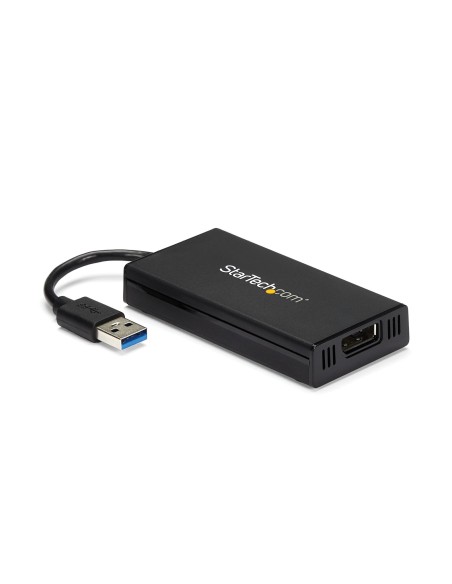 StarTech.com Adaptador Gráfico Externo Multi Monitor USB 3.0 a DisplayPort Ultra HD 4K Certificado DisplayLink - negro