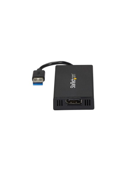 StarTech.com Adaptador Gráfico Externo Multi Monitor USB 3.0 a DisplayPort Ultra HD 4K Certificado DisplayLink - negro