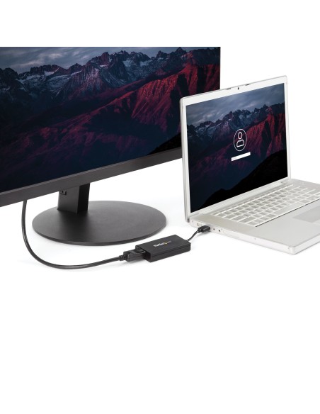 StarTech.com Adaptador Gráfico Externo Multi Monitor USB 3.0 a DisplayPort Ultra HD 4K Certificado DisplayLink - negro
