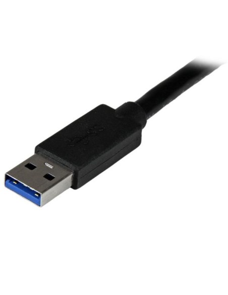 StarTech.com Adaptador de VÍ­deo Externo USB 3.0 a HDMI con Hub USB 1 Puerto - Tarjeta Gráfica Cable - 1080p negro