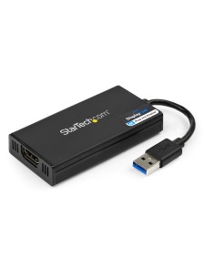 StarTech.com Adaptador Gráfico Externo Multi Monitor USB 3.0 a HDMI Ultra HD 4K Certificado DisplayLink negro