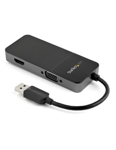 StarTech.com Adaptador USB 3.0 a HDMI VGA - 4K de 30Hz negro plata