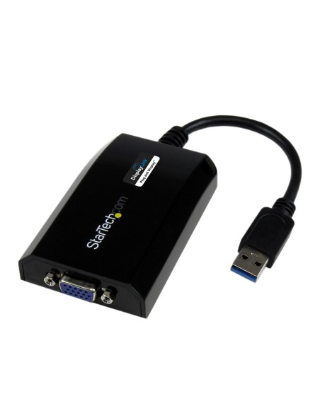 StarTech.com Adaptador de VÍ­deo Externo USB 3.0 a VGA para Mac - Tarjeta Gráfica Externa Cable - 1920x1200 1080p negro