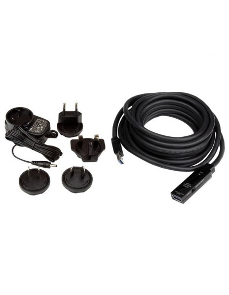 StarTech.com Cable Extensor Alargador USB 3.0 SuperSpeed Activo de 5m - USB A Macho a Hembra - Negro