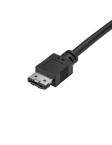 StarTech.com Cable de 1m Usb 3.0 Adaptador USB-C a eSATA - Cable Conversor USB Tipo C a eSATA - negro