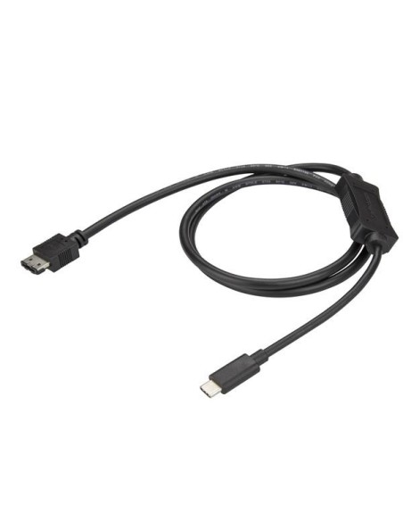 StarTech.com Cable de 1m Usb 3.0 Adaptador USB-C a eSATA - Cable Conversor USB Tipo C a eSATA - negro
