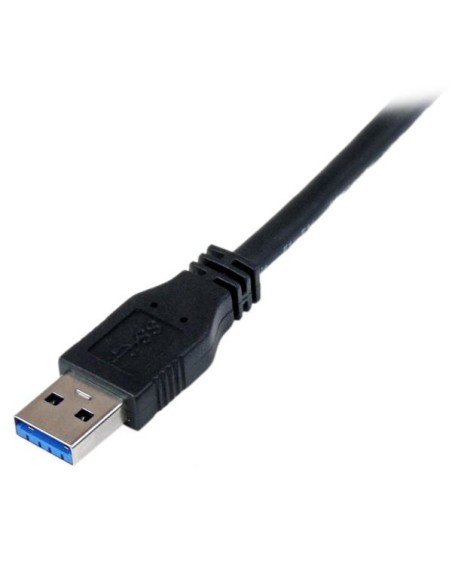 StarTech.com Cable Certificado 1m USB 3.0 Super Speed SS Micro USB B Macho a USB A Macho Adaptador - Negro