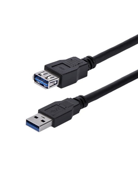 StarTech.com Cable 1m Extensión Alargador USB 3.1 SuperSpeed - USB A Macho a USB A Hembra - Negro