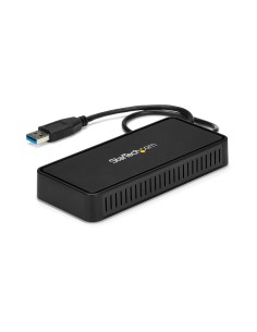 StarTech.com Mini Dock USB 3.1 a DisplayPort Doble con LAN GbE - 4K Doble de 60Hz negro