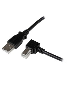 StarTech.com Cable Adaptador USB 2.0 1m para Impresora Acodado - USB A Macho a USB B Macho en Íngulo Derecho negro
