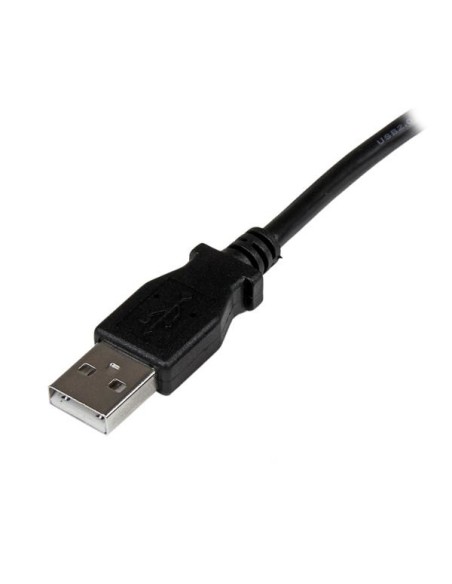 StarTech.com Cable Adaptador USB 2.0 2m para Impresora Acodado - USB A Macho a USB B Macho en Íngulo Derecho negro