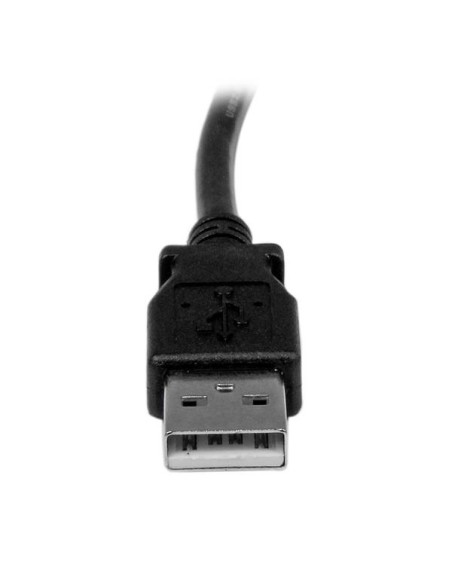 StarTech.com Cable Adaptador USB 2.0 3m para Impresora Acodado - USB A Macho a USB B Macho en Íngulo Derecho negro