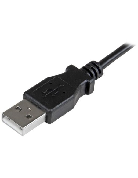 StarTech.com Cable de 1m USB 2.0 Tipo-A macho a Micro USB B macho con conector acodado a la derecha - Cable de Carga y Sincroniz