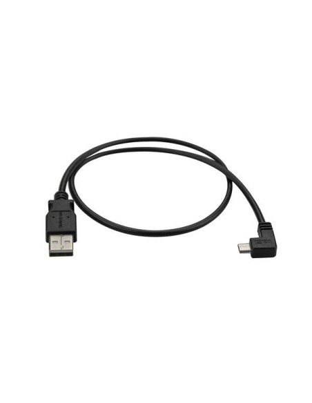 StarTech.com Cable de 0.5m USB 2.0 Tipo-A macho a Micro USB A macho acodado a la Derecha para Carga y Sincronización de Smartpho