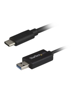 StarTech.com Cable de Transferencia de Datos para Mac y Windows USB 3.0 Tipo-A macho a USB-C macho negro
