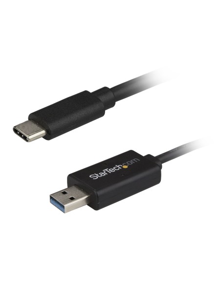 StarTech.com Cable de Transferencia de Datos para Mac y Windows USB 3.0 Tipo-A macho a USB-C macho negro