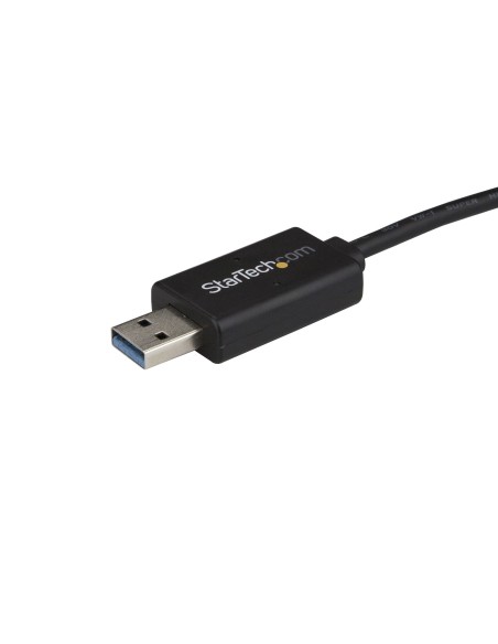 StarTech.com Cable de Transferencia de Datos para Mac y Windows USB 3.0 Tipo-A macho a USB-C macho negro