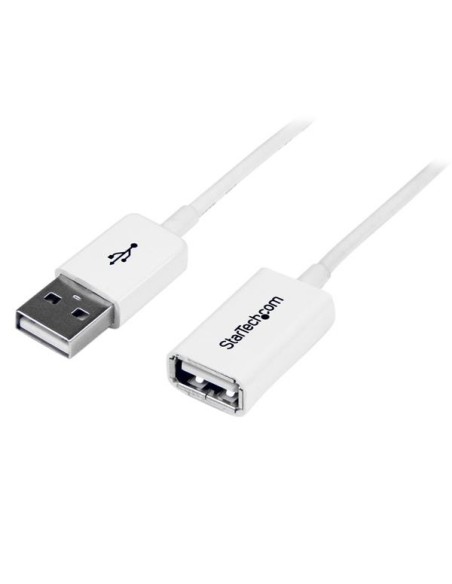 StarTech.com Cable de 3m de Extensión Alargador USB 2.0 Tipo-a Macho a Usb A Hembra - Blanco