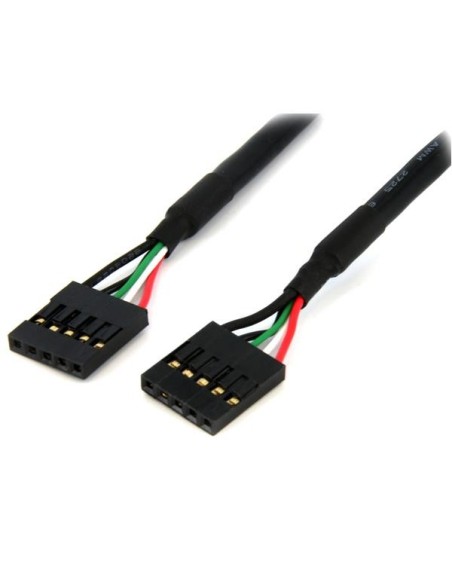 StarTech.com Cable Interno de 18 pulgadas al USB IDC de 5 pines del Cabezal de la Placa Base â?? Hembra a hembra cable USB negro