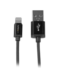 StarTech.com Cable 1m Lightning 8 Pin a USB 2.0 para Apple iPod iPhone iPad - Negro