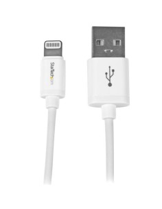 StarTech.com Cable 1m Lightning 8 Pin a USB A 2.0 para Apple iPod iPhone 5 iPad - Blanco