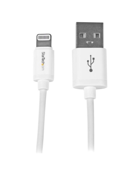 StarTech.com Cable 1m Lightning 8 Pin a USB A 2.0 para Apple iPod iPhone 5 iPad - Blanco