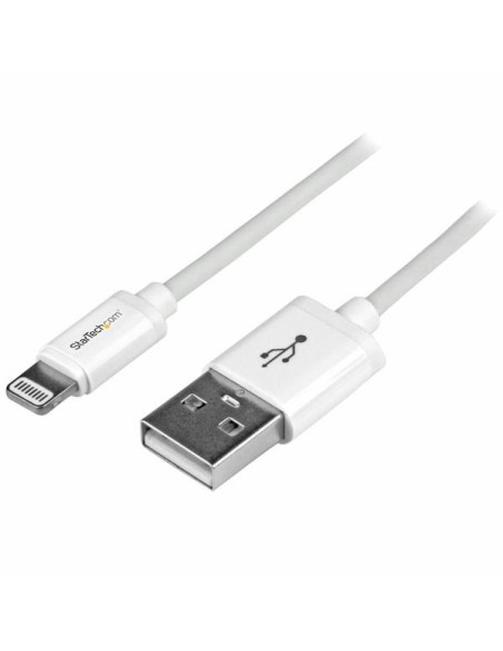 StarTech.com Cable 1m Lightning 8 Pin a USB A 2.0 para Apple iPod iPhone 5 iPad - Blanco