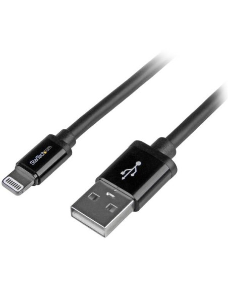 StarTech.com Cable 2m Lightning 8 Pin a USB Tipo-A para Apple iPod iPhone 5 iPad - Negro