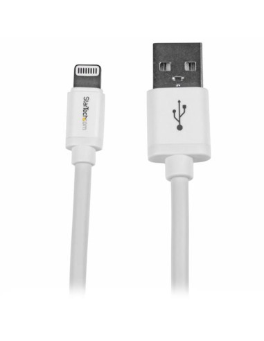 StarTech.com Cable de 2m Lightning de 8 Pin a USB 2.0 Tipo-A para Apple iPod iPhone 5 iPad - Blanco