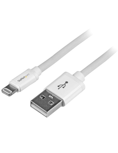 StarTech.com Cable de 2m Lightning de 8 Pin a USB 2.0 Tipo-A para Apple iPod iPhone 5 iPad - Blanco