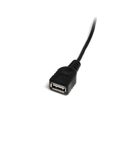 StarTech.com Cable Mini USB B a USB Tipo-A macho a hembra negro