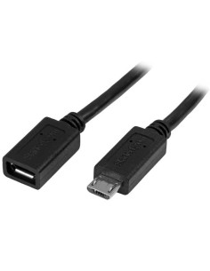 StarTech.com Cable de extension de 50cm Micro USB B  - Macho a Hembra - negro