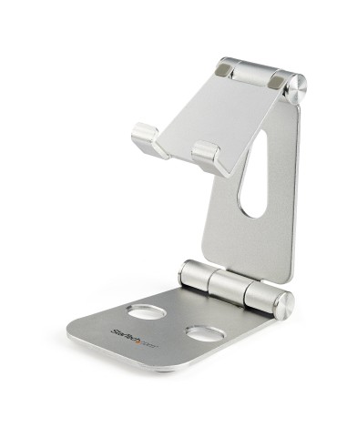 StarTech.com Base para Móvil y Tablet - Plegable - Soporte Ajustable para Tablet - Soporte Multidispositivo - aluminio plata