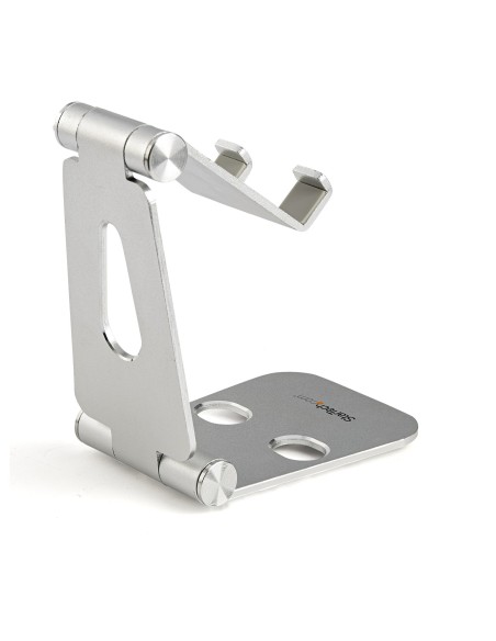 StarTech.com Base para Móvil y Tablet - Plegable - Soporte Ajustable para Tablet - Soporte Multidispositivo - aluminio plata