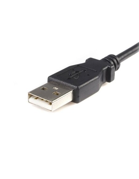 StarTech.com Cable Adaptador de 1m USB A Macho a Micro USB B Macho para Teléfono Móvil Carga y Datos - Negro