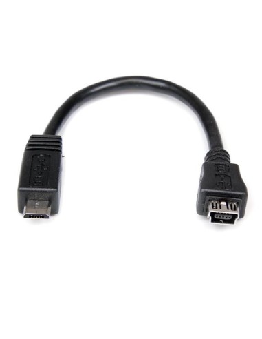StarTech.com Cable Adaptador 15cm Mini USB B a Micro USB A - hembra a macho - negro