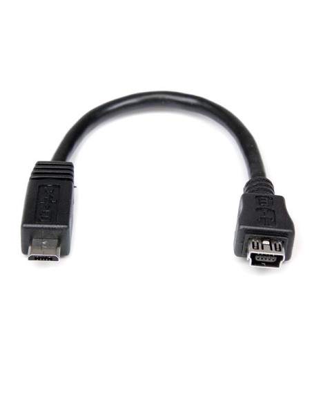 StarTech.com Cable Adaptador 15cm Mini USB B a Micro USB A - hembra a macho - negro
