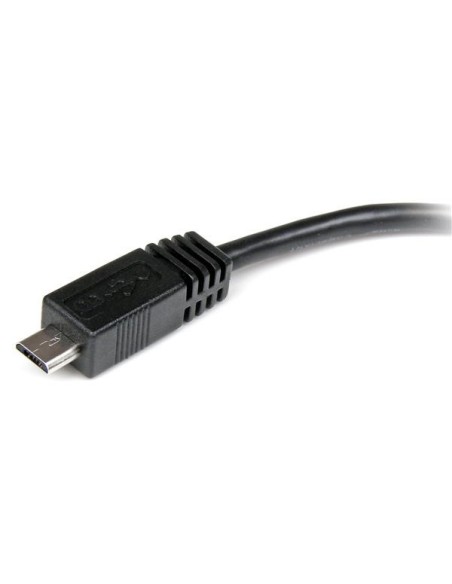 StarTech.com Cable Adaptador 15cm Mini USB B a Micro USB A - hembra a macho - negro