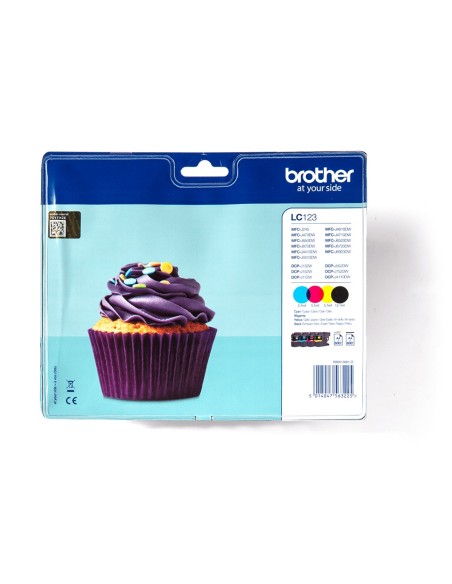 Cartucho brother lc-123 multicolor LC123VALBPDR