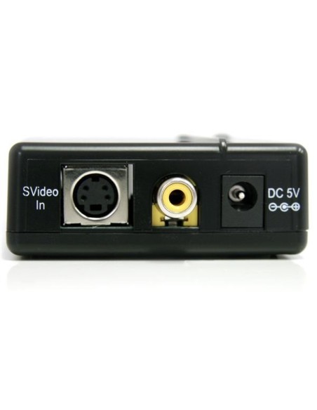 StarTech.com Adaptador Conversor de Audio y VÍ­deo Compuesto RCA S-Video a HDMI - HD 1080p - negro