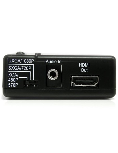 StarTech.com Adaptador Conversor de Audio y VÍ­deo Compuesto RCA S-Video a HDMI - HD 1080p - negro
